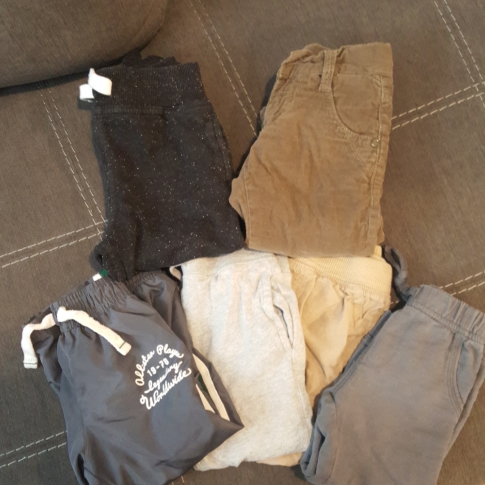 Six pairs of pants